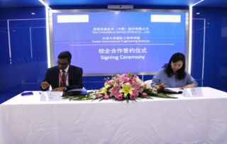 天津大学国际工程师学院一行赴塔塔信息技术 中国 股份有限公司签订校企合作战略协议